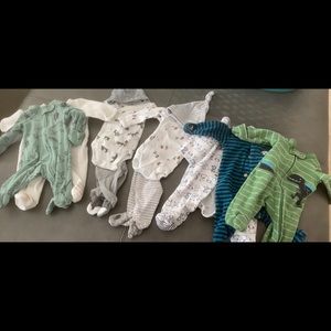 LIKE NEW Premie footed sleeper bundle